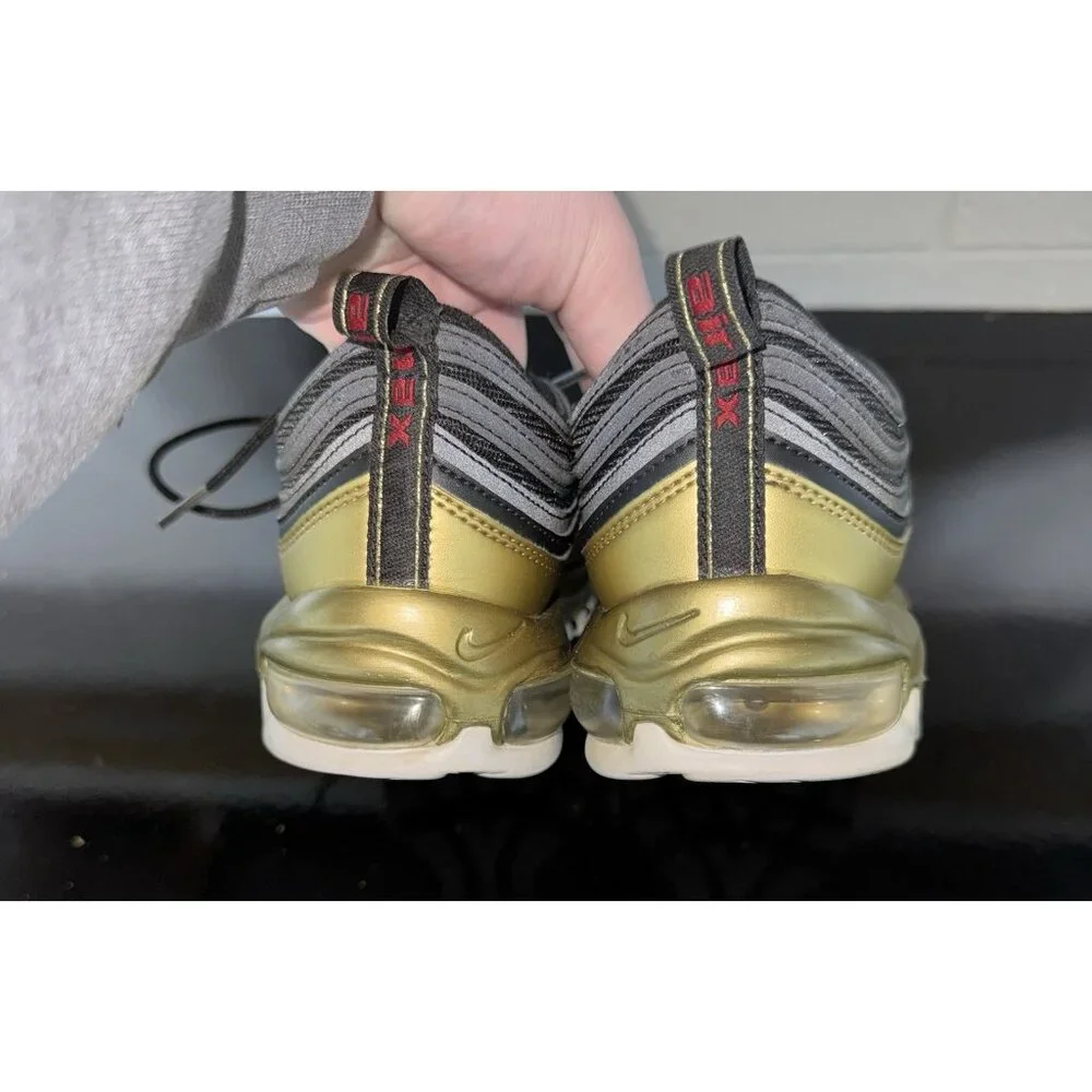 Nike Air Max 97 QS B-Sides Metallic Gold Mens Athletic Shoes Sneakers Size 10